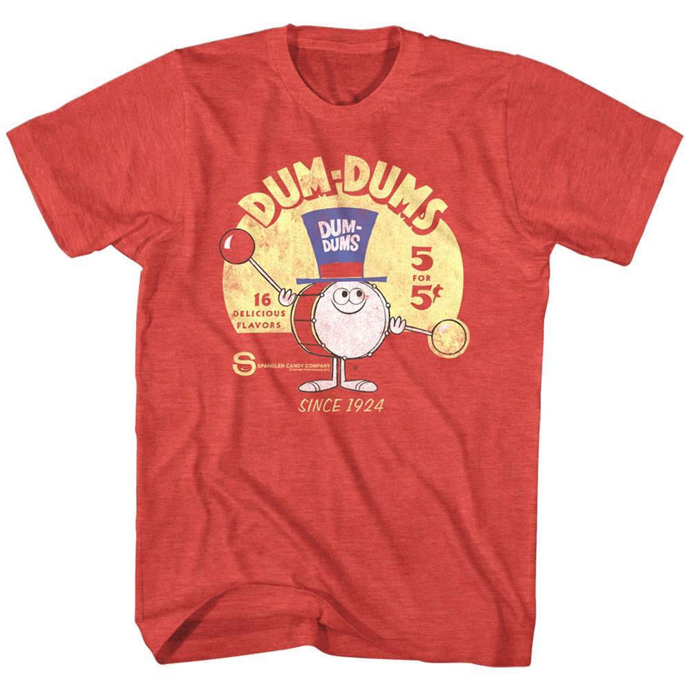 Dum Dums Drum Man Men T Shirt Spangler Candy Since 1906 Delicious Flavor XXL