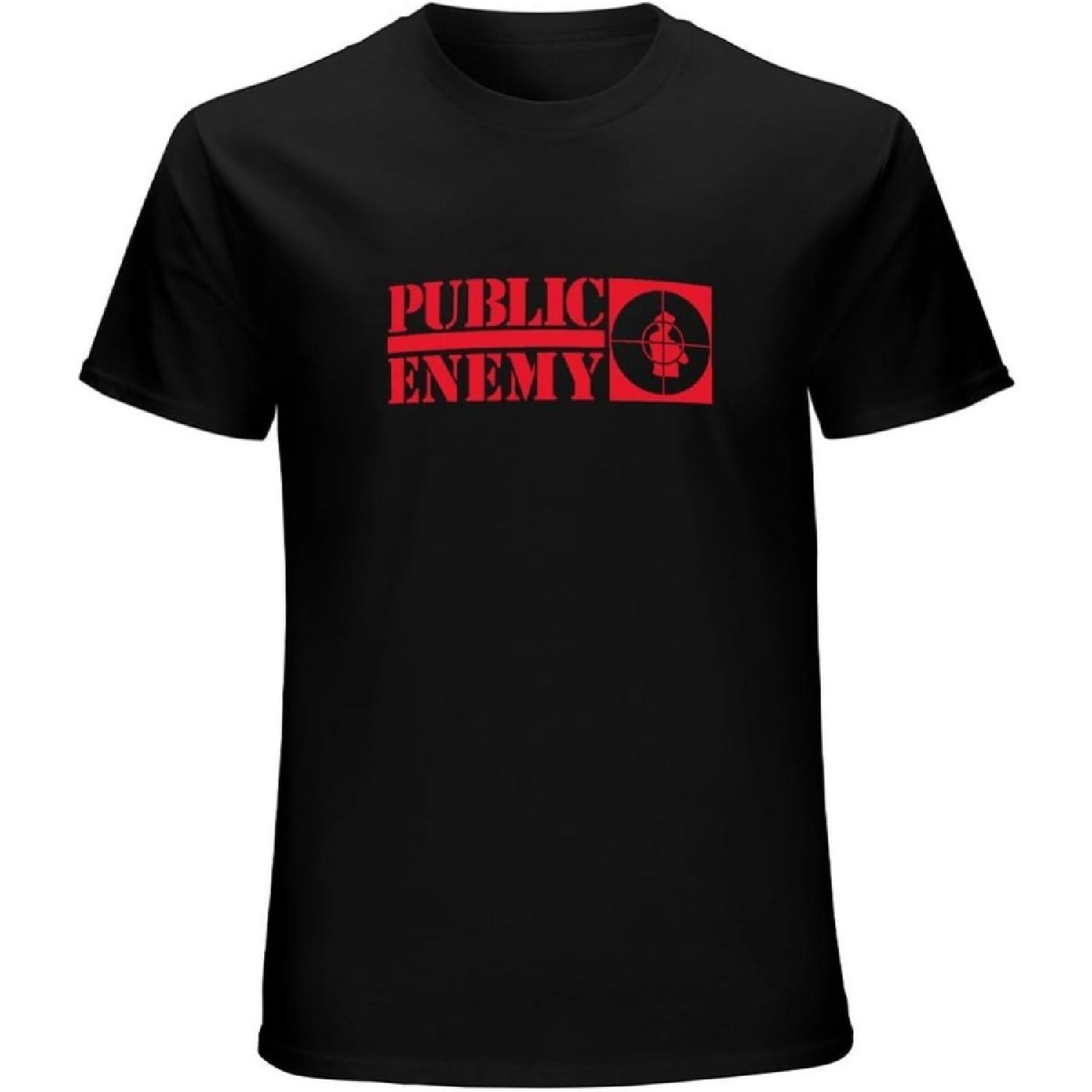 

XIANGCUIJIAO Public Enemy Rap Screen Stars Hip Hop Band GroupT Shirt Casual Round Neck Easy Tee Comfortable Tees Black XXXXXL