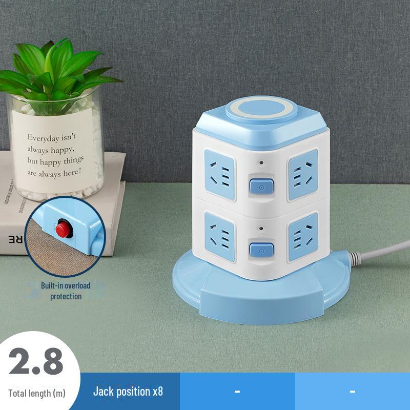 Multifunctional Vertical Wireless USB Fast Charging Board for Home