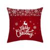New Christmas Sofa Pillow Case Home American Letter Print Bedside Pillow Case
