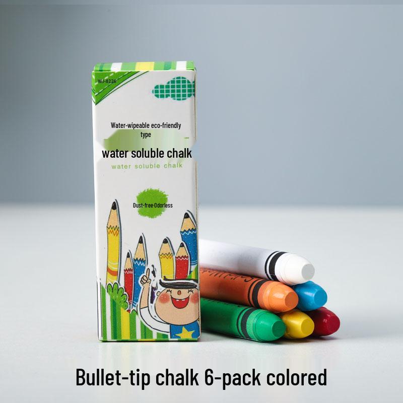 

White Dustless Water-Soluble Chalk for Home, Children s Graffiti, Baby Drawing & Teachers Chalkboards