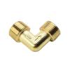 2Pcs 16.5mm 20.5mm Air Compressor Fittings Elbow Coupler Air Tools Parts Male Elbow Connector Male To Male Thread Brass