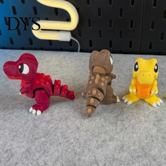 Flexible Jointed Action Figures 3D Printed Articulated Cute T?Rex Dinosaur Fidget Toy, Joint Stocking Stuffers for Boys Figure, Bite?Finger