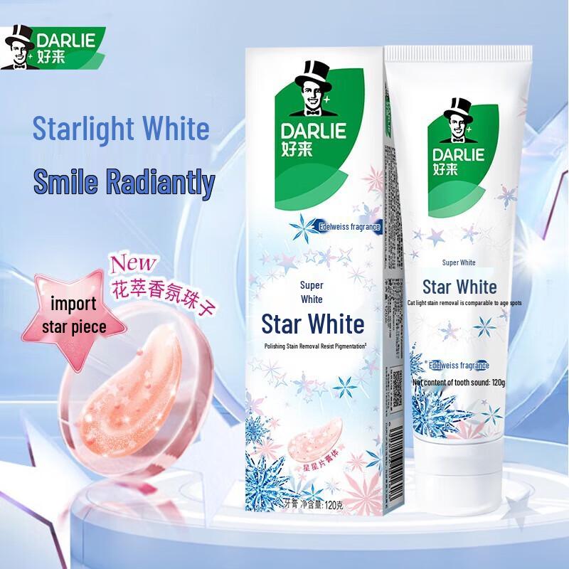 Darlie Super White Starry Edelweiss Whitening Toothpaste 3x120g
