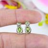 Natural Peridot,Peridot 925 Solid Sterling Silver Jewelry Tops Earring .75" q1M11