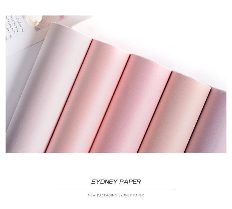 Papier tkankowy w kwiaty w stylu koreańskim do owijania bukietów i dekoracji prezentów