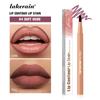 Lakerain Contorno Labbra Tinta Labbra Penna Anti-macchia Non Si Attacca alla Tazza Labbra Idratanti Trucco Labbra Cosmetico 2-in-1 Tinta Labbra & Matita