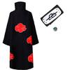 Bilibili Anime Akatsuki Deidara Cosplay Kostuum Uchiha Itachi Rode Wolk Mantel Gewaad Mantel Hoofdband Accessoires Halloween Kleding