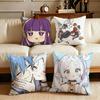 Frieren Beyond Journeys End Cushion Cover Cushion Cover Set 4Pcs 50x50 45x45 40x40 Pillowcase Decorative Sofa Home Decor