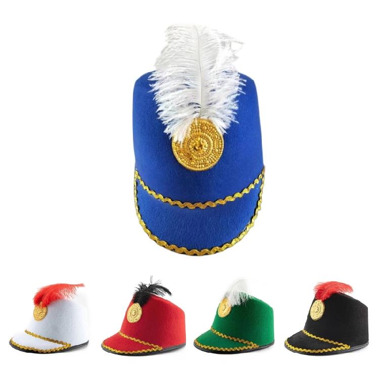 Show Men Honor Guard Hat for Wedding Party Elegant Soldier Photoshoots Hat