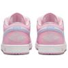 Jordan Air Jordan 1 Pink Cat Paw Slip Resistant Abrasion Resistant Low top Vintage Basketball Shoes Women's Pink Blue DC0774-607(Team1952-)
