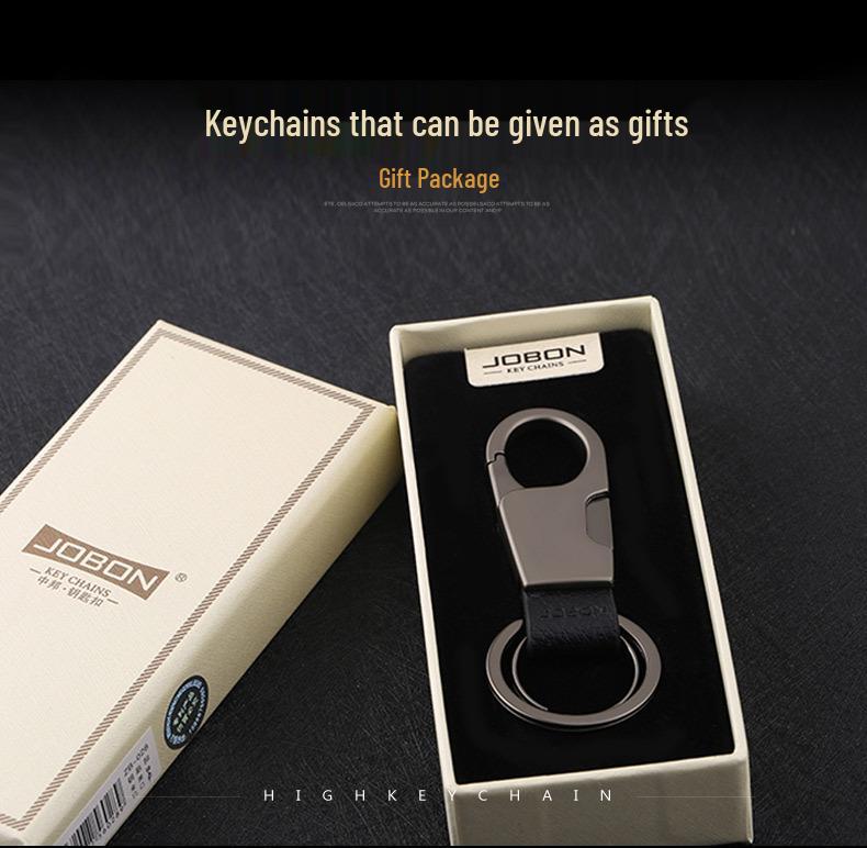 Jobon Zhongbang Men's Car Keychain: Sleek Waist-Hanging Pendant, Model 028