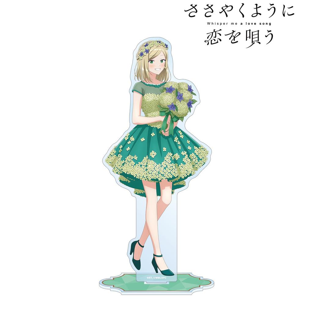 TV Anime Love Like a Original Illustration of Aki Mizuguchi In a Petal Dress Big Acrylic Stand "Sing Whisper" Ver.