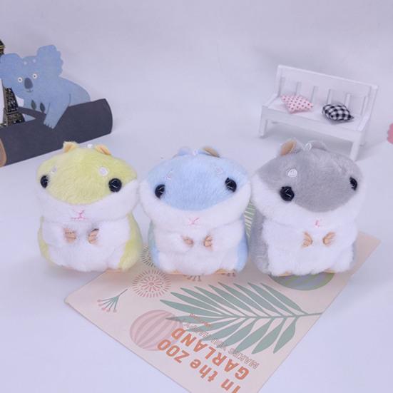 Niedlicher Hamster-Plüsch-Schlüsselanhänger, gefüllte Puppe, Anhänger, Design, Halter, Tasche
