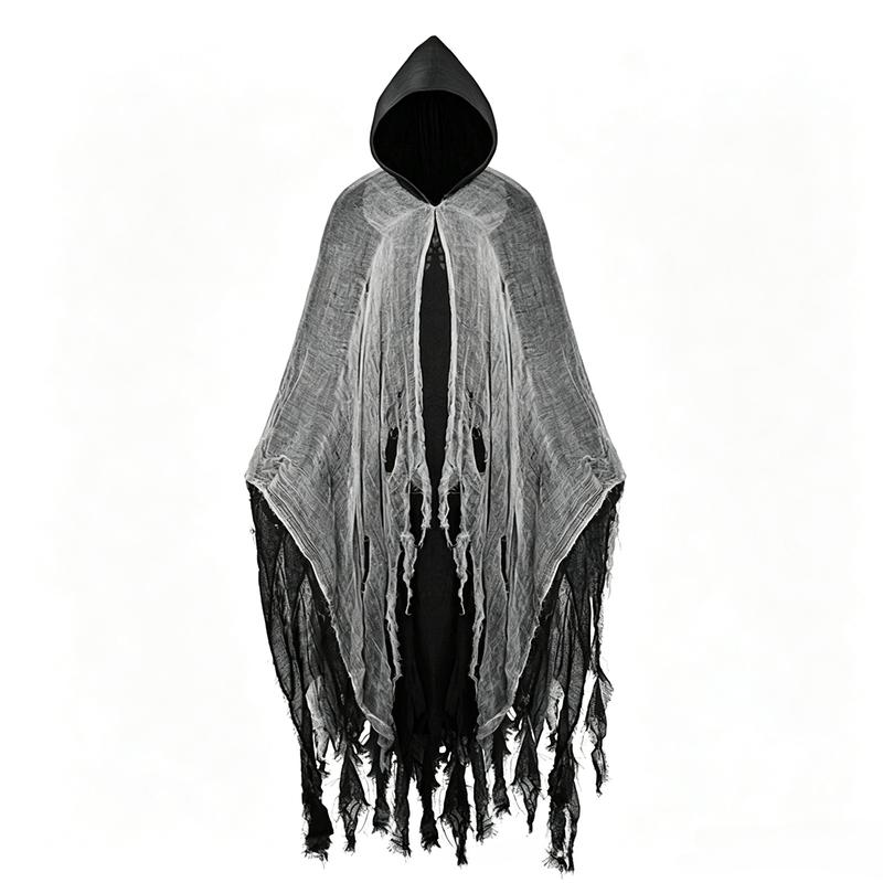 Halloween Ghost Dementors Cosplay Costume Unisex Gothic Horror Zombie Vampires Hooded Capes Day Of The Dead Party Props Cloaks