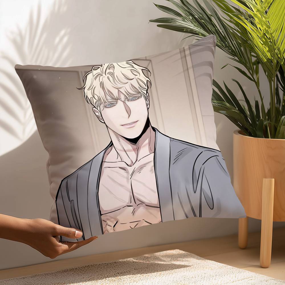 BL M-manhwa Anime Pillow Case Plush Fabric Soft Pillowcase Double Sided Print Cushion Cover Household Gifts