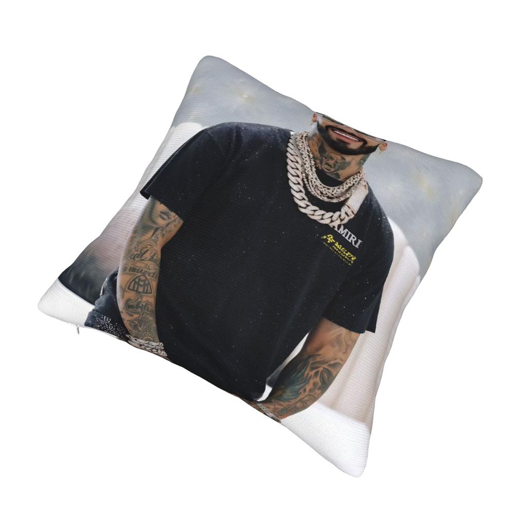 Anuel AA  Rapper Singer Pillow Covers Merchandise Soft Cushion Cover Decoration  Pillow Case Cover Sofa Multi Size