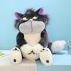 Cute Grey Short Plush Lucife Cat Doll Stuffed Animal Toy For Teenagers 30/45/60/80cm