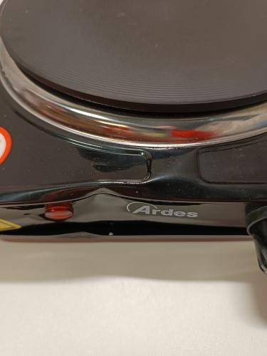 Ecost Customer Return, ARDES - AR1F19 Electric Hob, 1 Cast Iron Hob, 1500 W, Painted Steel, Diameter