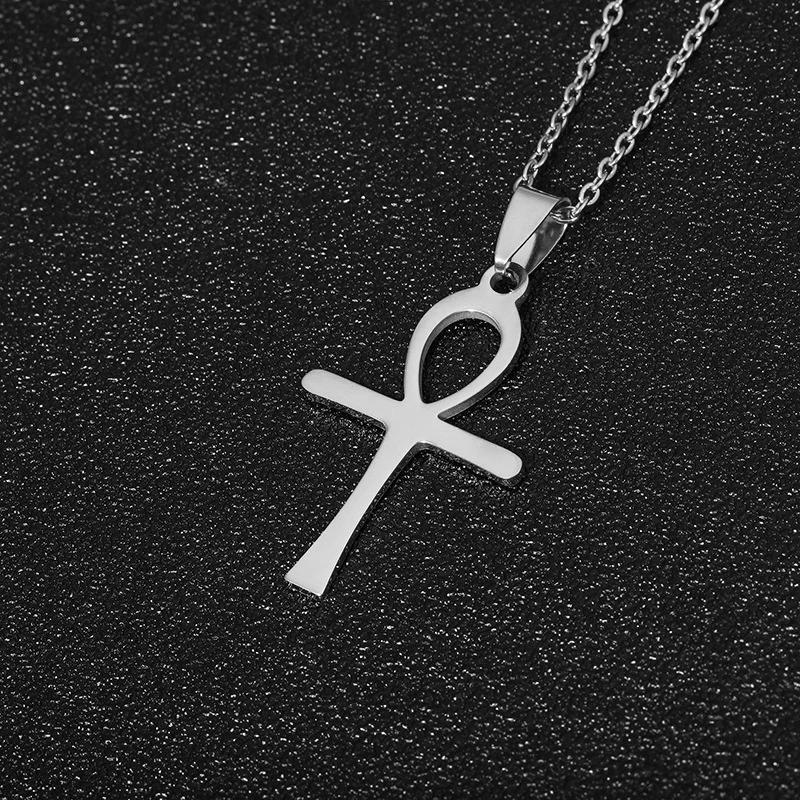 Unisex Stainless Steel Pendant Necklace Punk Hip Hop Chain Charm Jewelry Gift for Men And Women Fashion Accessory