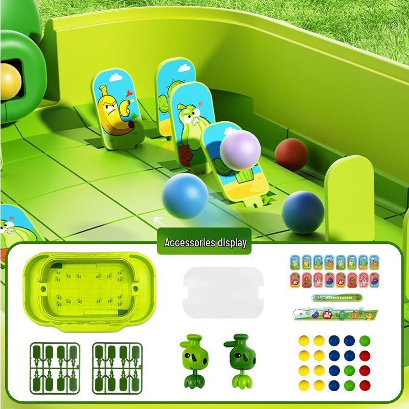 Children's Marble Shooter Game: Family Edition - Educational Elastic Toy for Concentration and Amusement