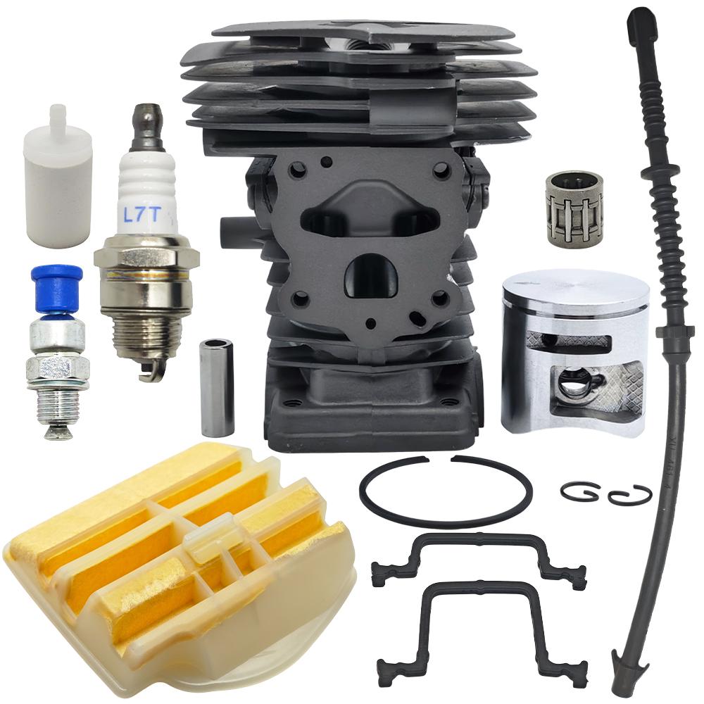 

44mm Cylinder Piston Kit For Husqvarna 450 450e For JONSERED CS2245 CS2550S Decompression Valve Air Fuel Filter China Mainland