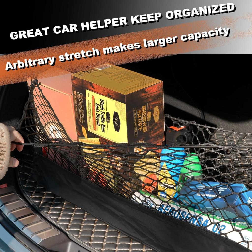 Cargo Net Truck Bed Trunk Compatible With 2025 2024 -2013 Chevrole Pickup Chevy Silverado & Colorado WT LS LT LTZ & GMC Sierra 1500/2500HD/3500HD Car