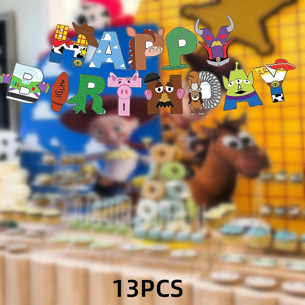 

Disney Toy Story Party Banner Flags Set, Ideal for Birthday, Festival, Family Gathering Party Decorations 13-piece toy story banner set