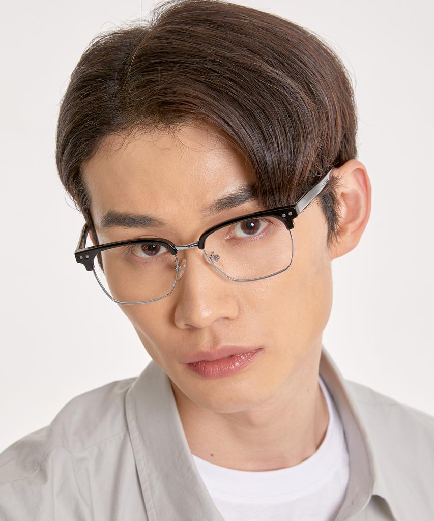 Eseubika Blake-C02 Blue Light Browline Glasses