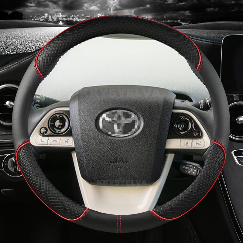 For Toyota Prius 30 20 V Prius C Plus Plug-in Prime XW10 XW20 XW30 XW50 2001~ Car Steering Wheel Cover Auto Accessories