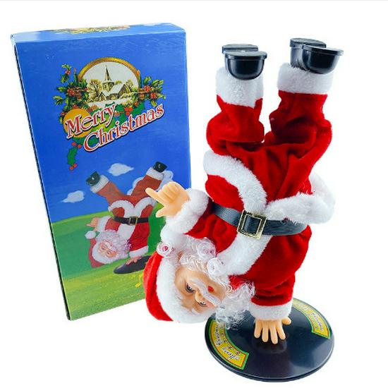 European Christmas Climbing Santa Electric Toy and Decoration