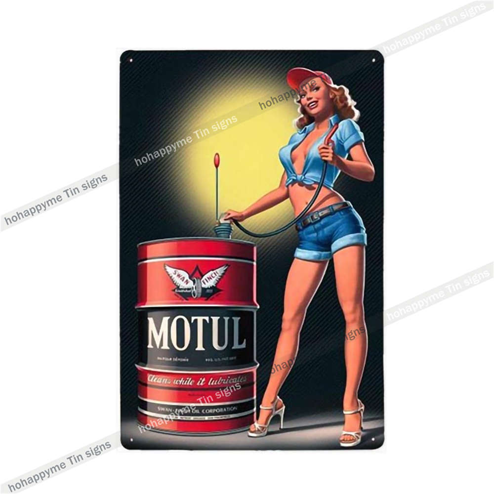 Oil Metal Sign Car Tyres Poster Decorative Garage Bar Club Cafe Man Cave Vintage Wall Art Tin Painting Plaque Home Decor 20x30cm
