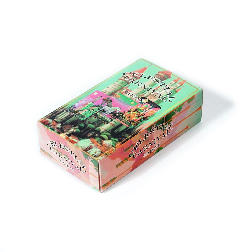 Celestial Carnival Tarot 10.3*6 Cm Complete Tarot with 78 Cards, Indie Unique Oracle Deck