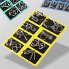 1/3 Sets Metal Puzzle Ring Brain Teaser 3D Wire Puzzle Game Kids Adults Mind Logic IQ Test Educational Unlock Interlock Toy Toddlers Boys Girls Gift