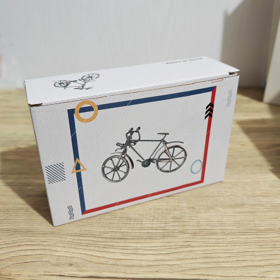 Bicycle Models Metal Crafts Vintage Home Decor Ornaments Office Desks Gadgets Creative Toys Punnk for Children Adults