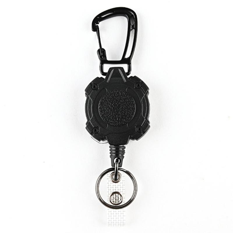 Portachiavi Retrattile Heavy Duty Portachiavi Antifurto con Moschettone Lunghezza Estensibile 31'' Porta Badge Retrattile