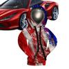 Car Gear Stick Hoodie Car Gear Lever Hooded Cover Patriotic Flag Design Gear Stick Cover For Car Sweatshirt Auto Gear Shift Knob