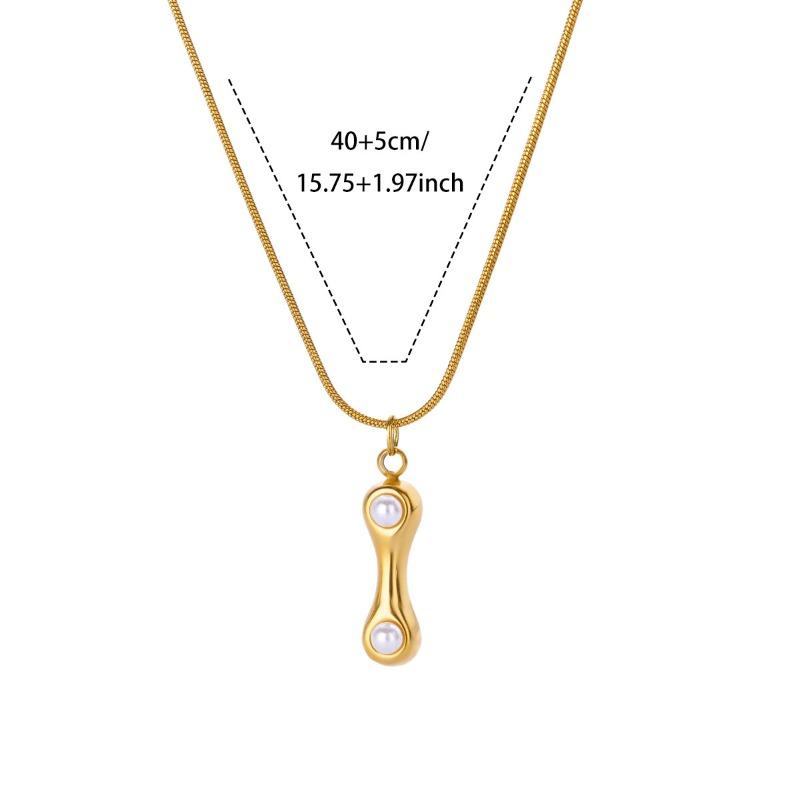 Vintage Stainless Steel Glossy Letter Necklace Female Zircon Cute Bubble English Letter Pendant Necklace New