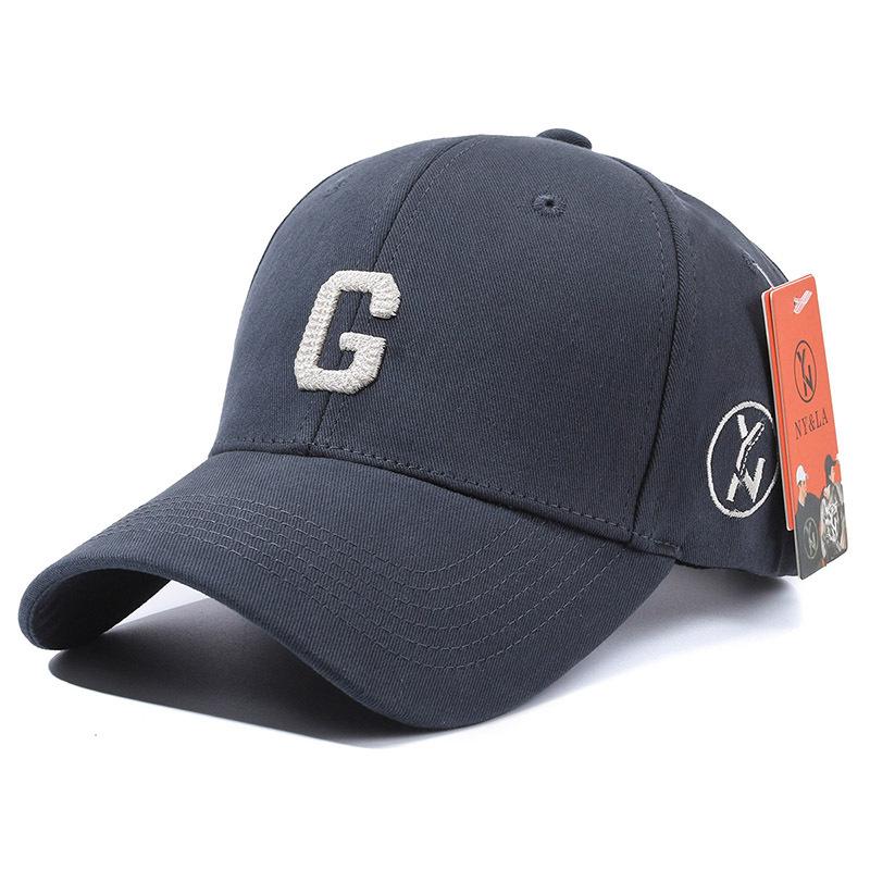 Sunshade sunscreen fashionable versatile men's and women's big head circumference hard top baseball cap cap