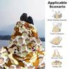 1pc. Autumn Acorn Patterned Throw Blanket, Seasonal Decorative Blanket, Soft Flannel Throw Blanket, Versatile & Cozy for Bedroom,Cartoon Print Home De
