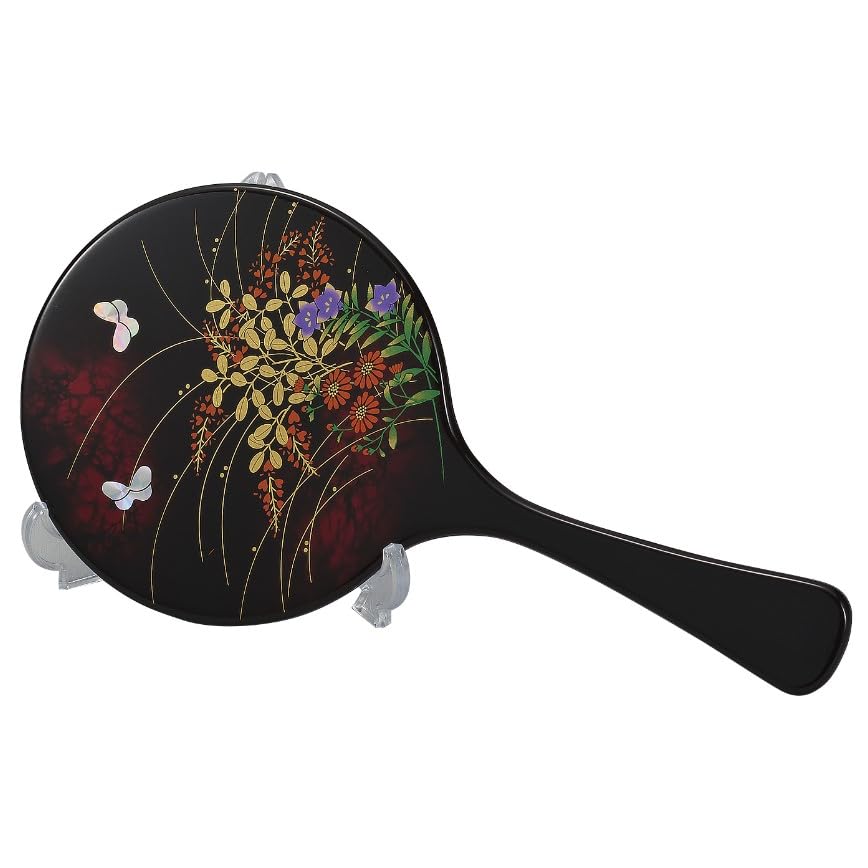 

Maeju Lacquerware Miyabino Hand Mirror with Stand 3L-801