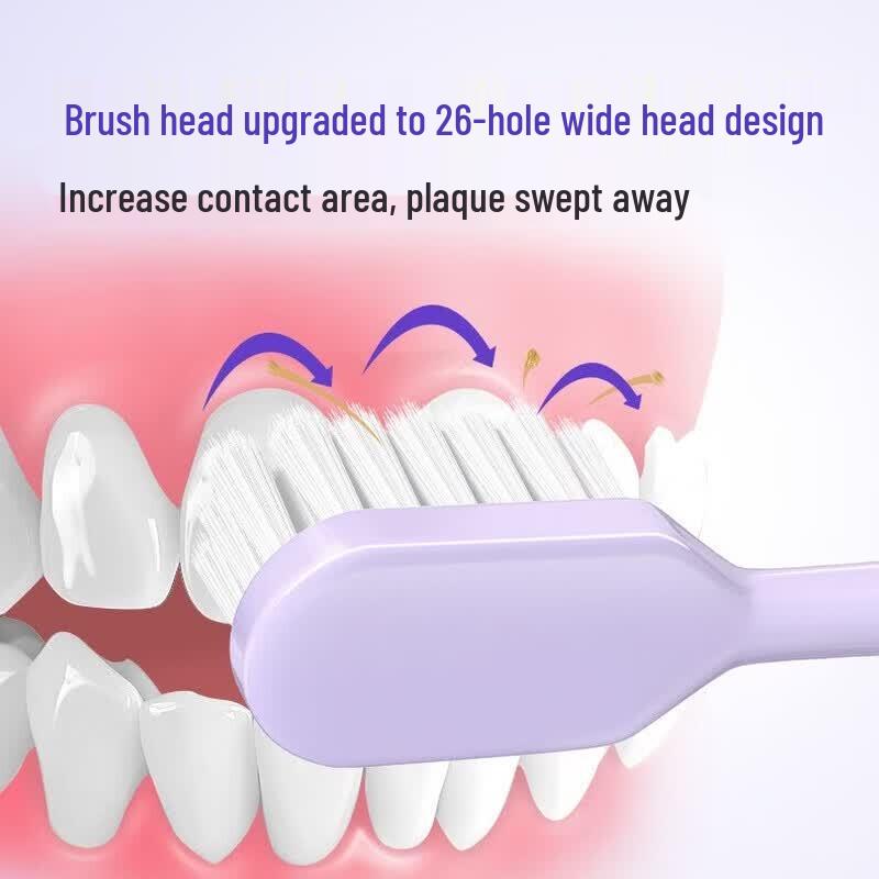 FAWNMUM Fine Filament Soft Bristle Adult Toothbrush