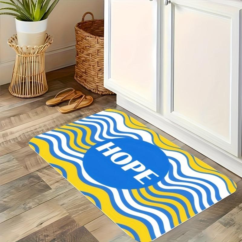 1PC Tranquil Waters Kitchen Rug Non-Slip Door Mat Pop design Bathroom Rug Bath Mat Carpet for Home Sink Laundry ecoreeree