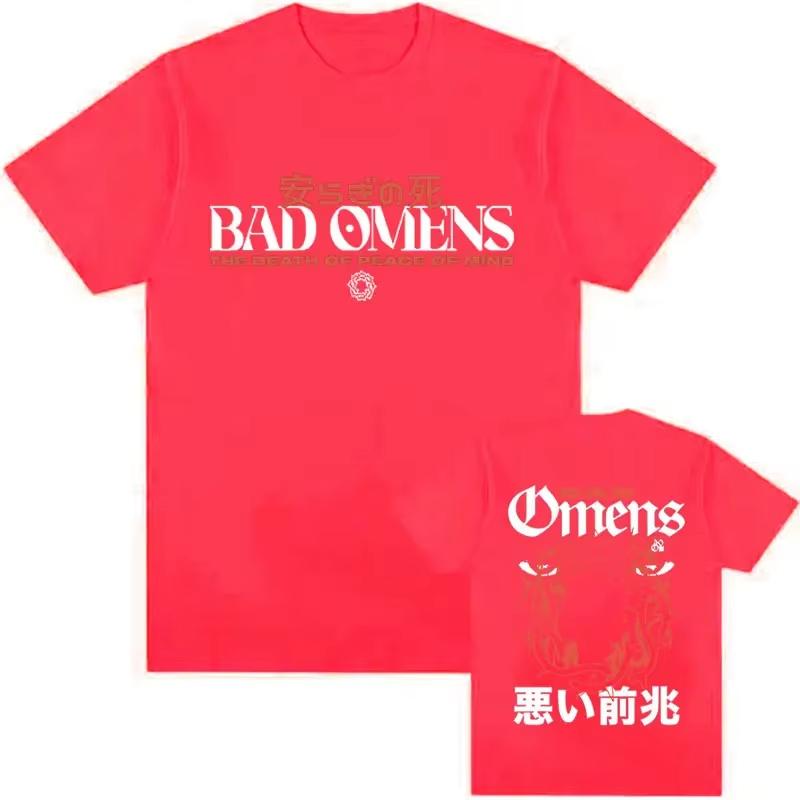 Bad Omens Graphic T-shirt Men and Women New Summer Gothic Y2K Clothing Casual Round Neck Short Sleeved Top