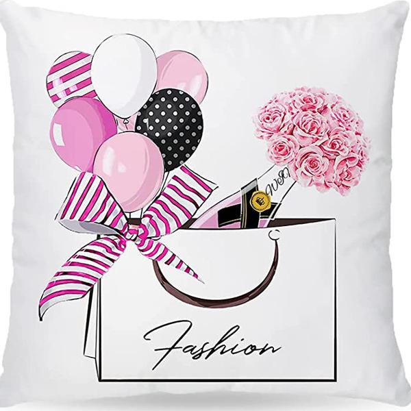 Perfume Bottle Pillow Cover Fashion Women'S Pet Home Sofa Car Ornament French Cushion Cover Premium Durable Quality