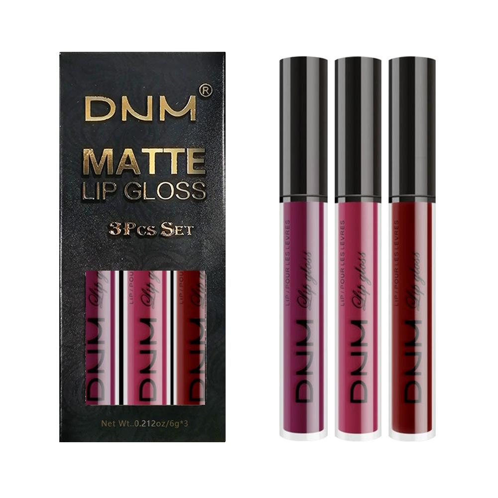 Langanhaltender matter Lippenstift, wasserfestes Lipgloss-Set, nicht klebrige Samtlippe, geeignet für Frauen und Mädchen, Lippenstift