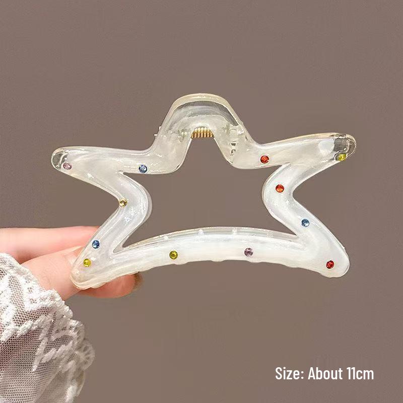 Koreanischer Eleganter Kürbisbogen Polka Dot Haarspange - Groß, Cremige Texturierte Hochsteckfrisur-Accessoire
