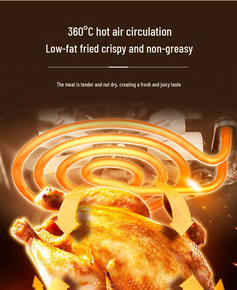 Inteligentná multifunkčná teplovzdušná rúra s veľkým objemom