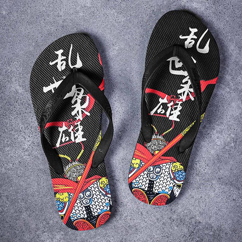 Flip-flops men's trendy pinch slippers non-slip soft-soled men's beach sandals summer new men's shoes