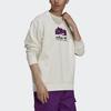 Adidas Originals Trefoil Casual Sports Crewneck Sweatshirt Men Tops Off-White H09108